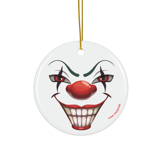 Psycho Clown Ceramic Ornaments White