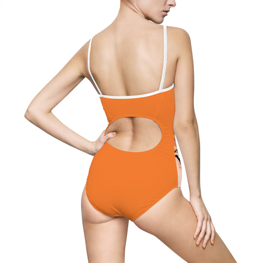 Retro Pop Art Women's One-Piece Swimsuit - Beach & Pool Ready (MTO)