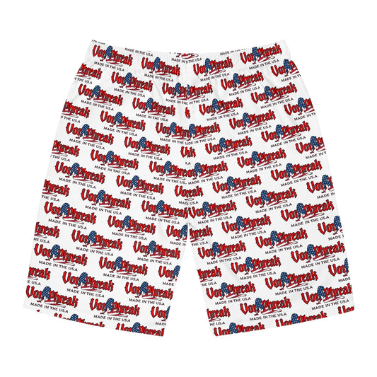 Patriotic Men's Board Shorts - Summer Beachwear (MTO)