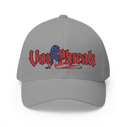 Patriotic Embroidered Cap | Von Phreak Hat | Designer Headwear | Casual Accessories | American Pride | Summer Fashion