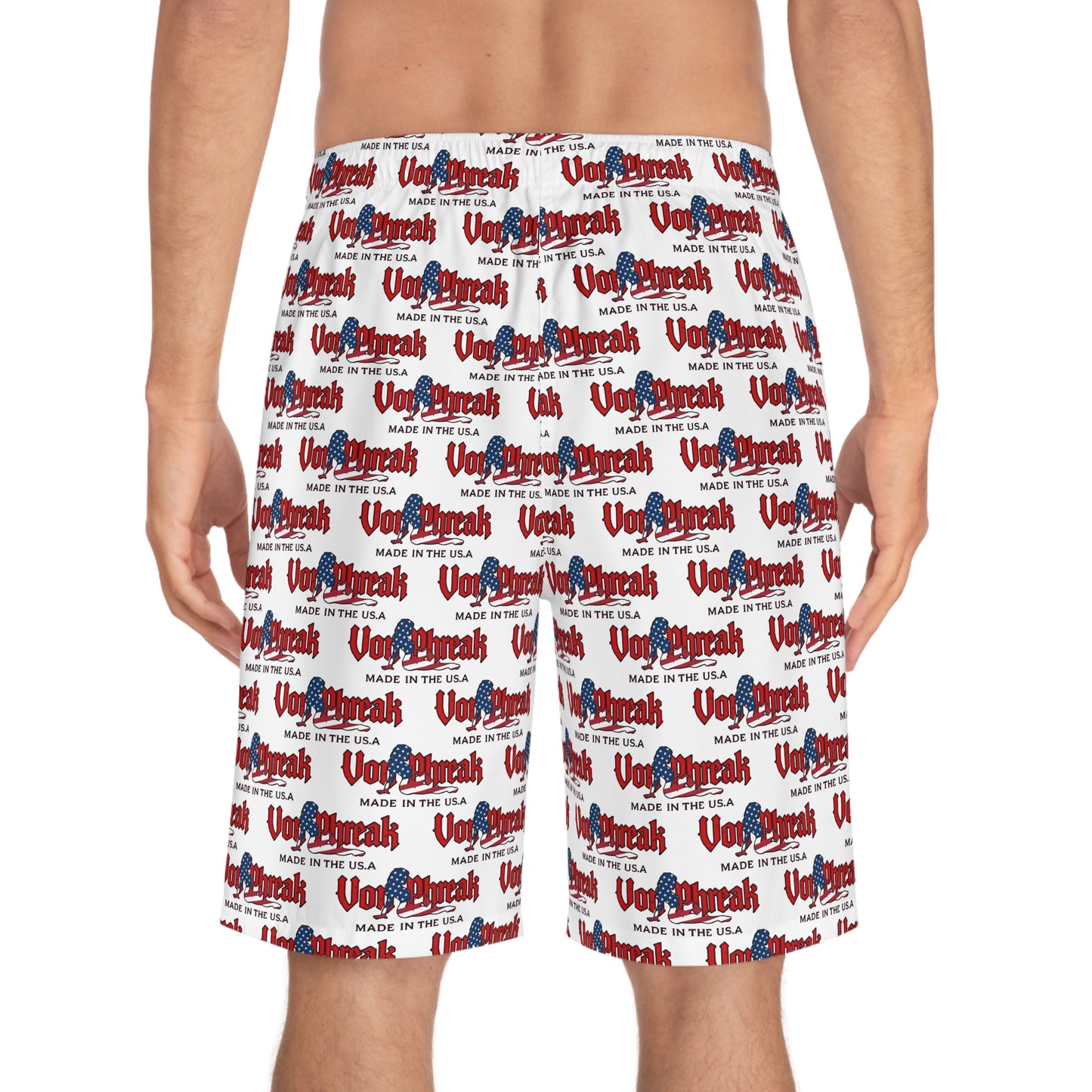 Patriotic Men's Board Shorts - Summer Beachwear (MTO)