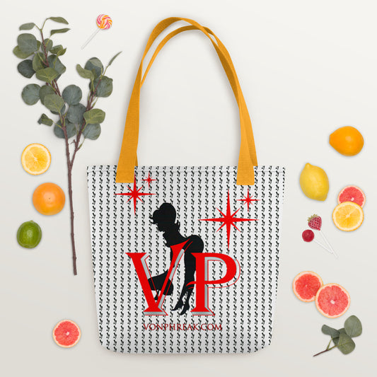 VP Vibe Collection Black & Red Tote bag
