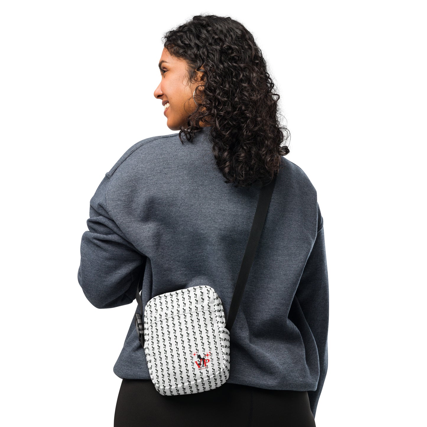 VP Red and White Spade Girls Utility crossbody bag