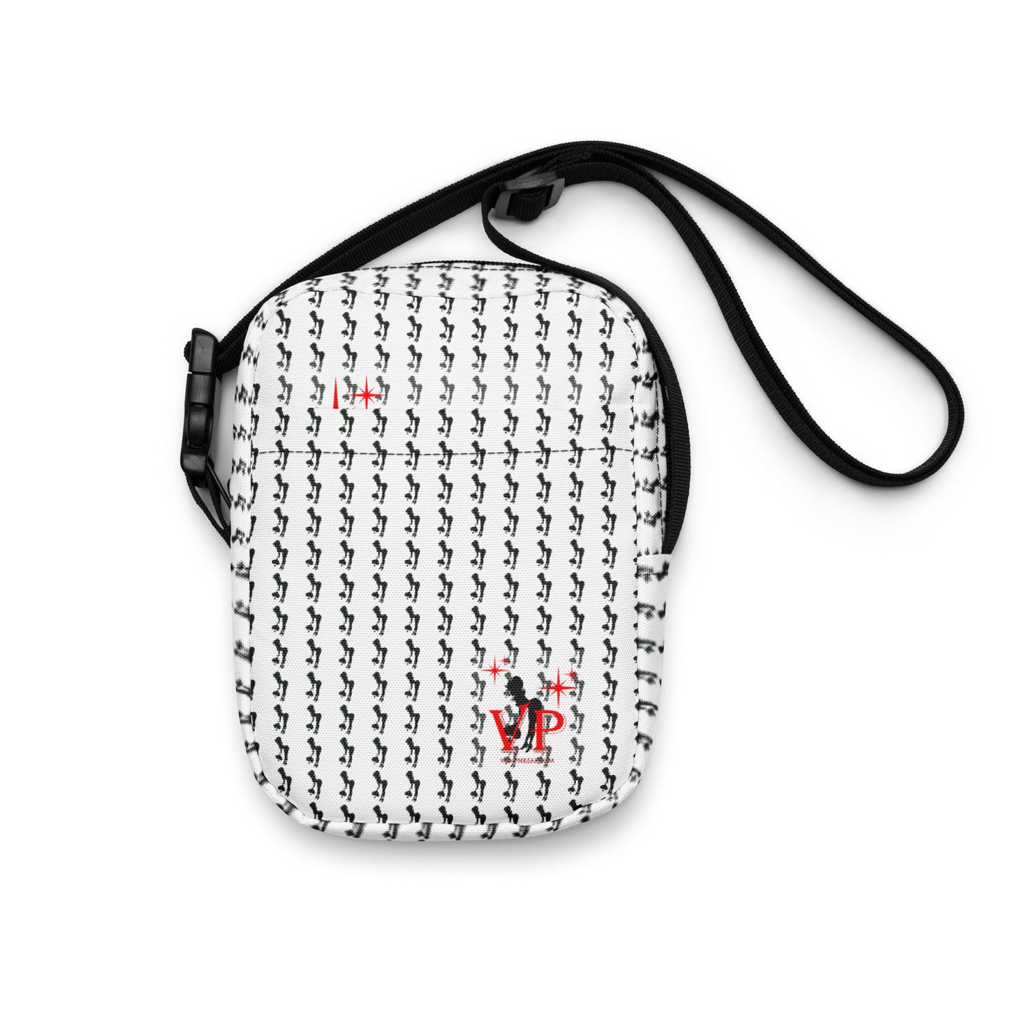 VP Red and White Spade Girls Utility crossbody bag