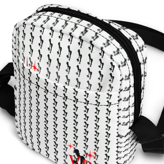 VP Red and White Spade Girls Utility crossbody bag