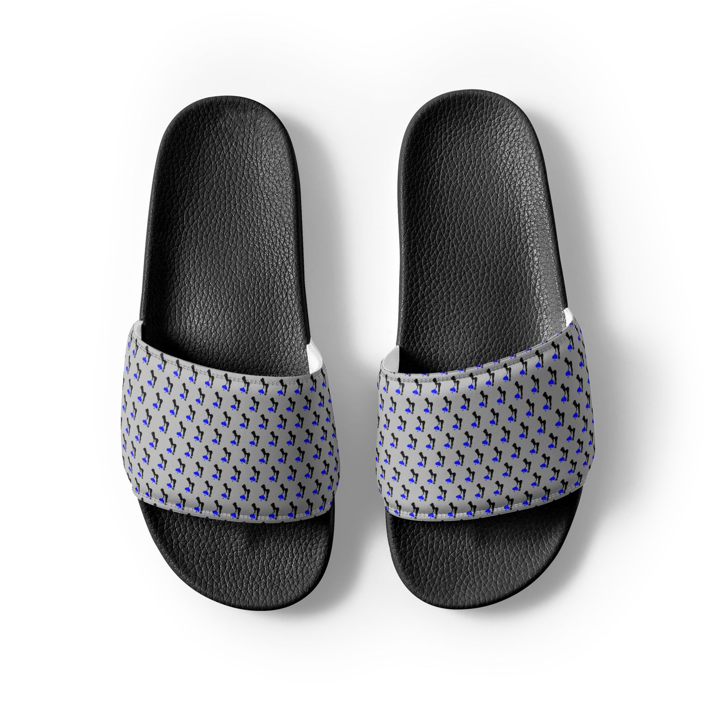Blue Spade Men’s slides -Grey