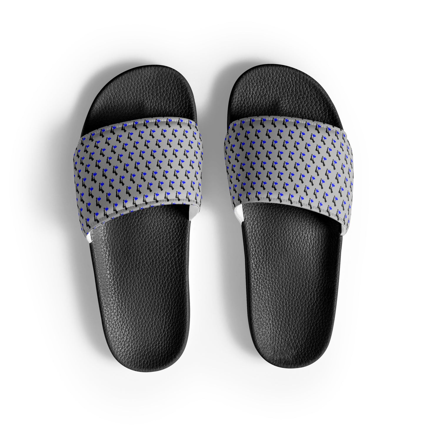 Blue Spade Men’s slides -Grey