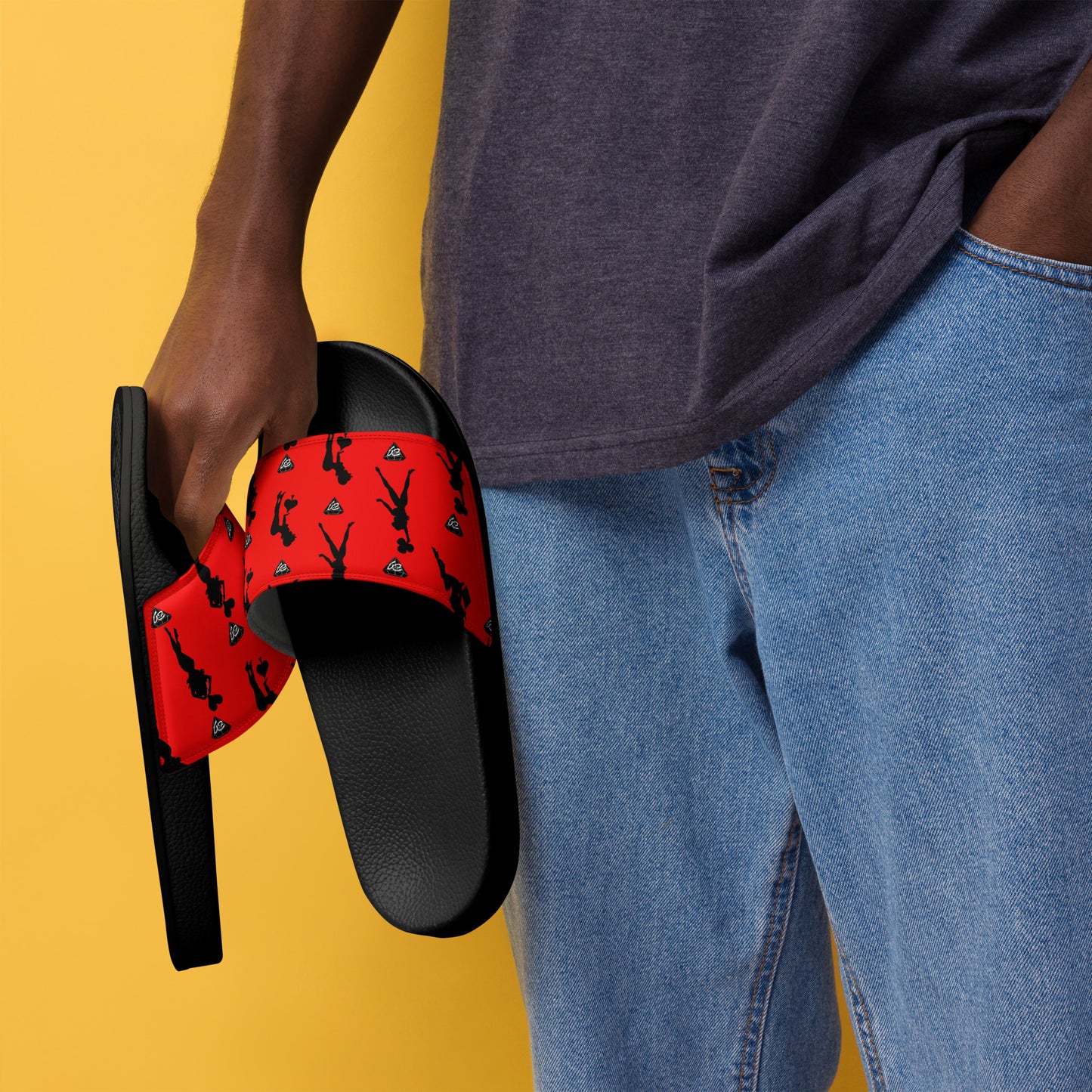 BJ Men’s slides Red and Black