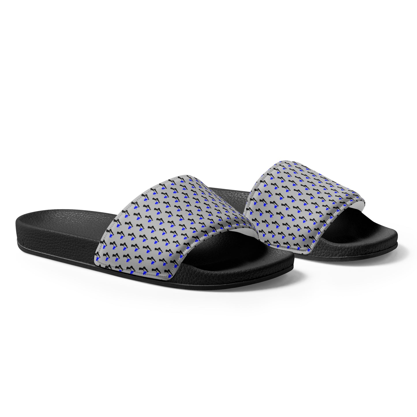 Blue Spade Men’s slides -Grey