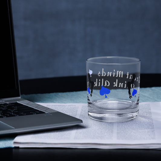 Great Minds Drink Alike! Rocks glass