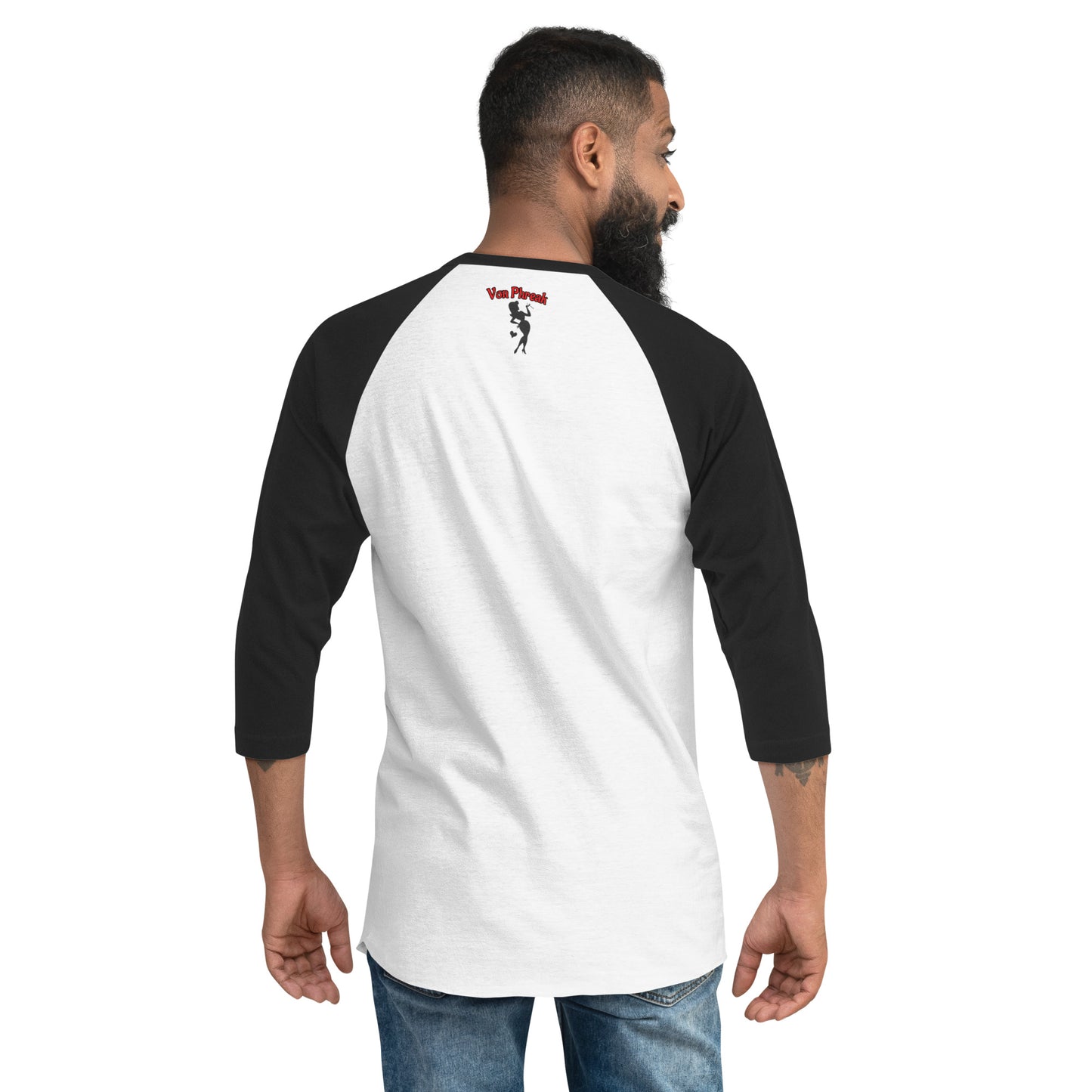 (Made to Order) Von Phreak Smoke'n Girl 3/4 sleeve raglan shirt