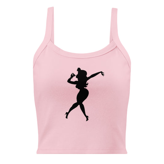 Cocktail Girl Women’s micro-rib tank top