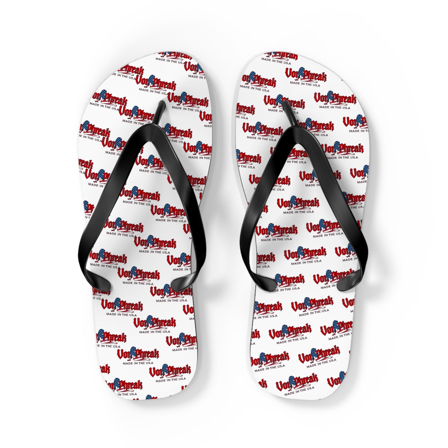 Von Phreak USA Mud Flap Flip Flops for Summer Fun - Perfect for Beach Days & Pool Parties (MTO)