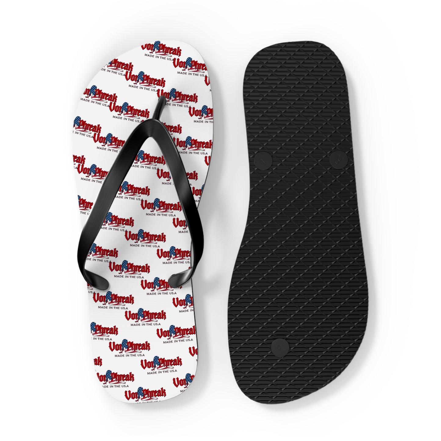 Von Phreak USA Mud Flap Flip Flops for Summer Fun - Perfect for Beach Days & Pool Parties (MTO)