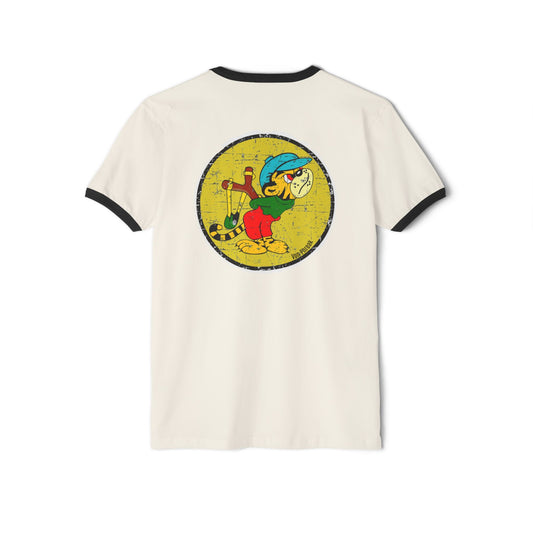 Vintage Cartoon Woodchuck Ringer T-Shirt