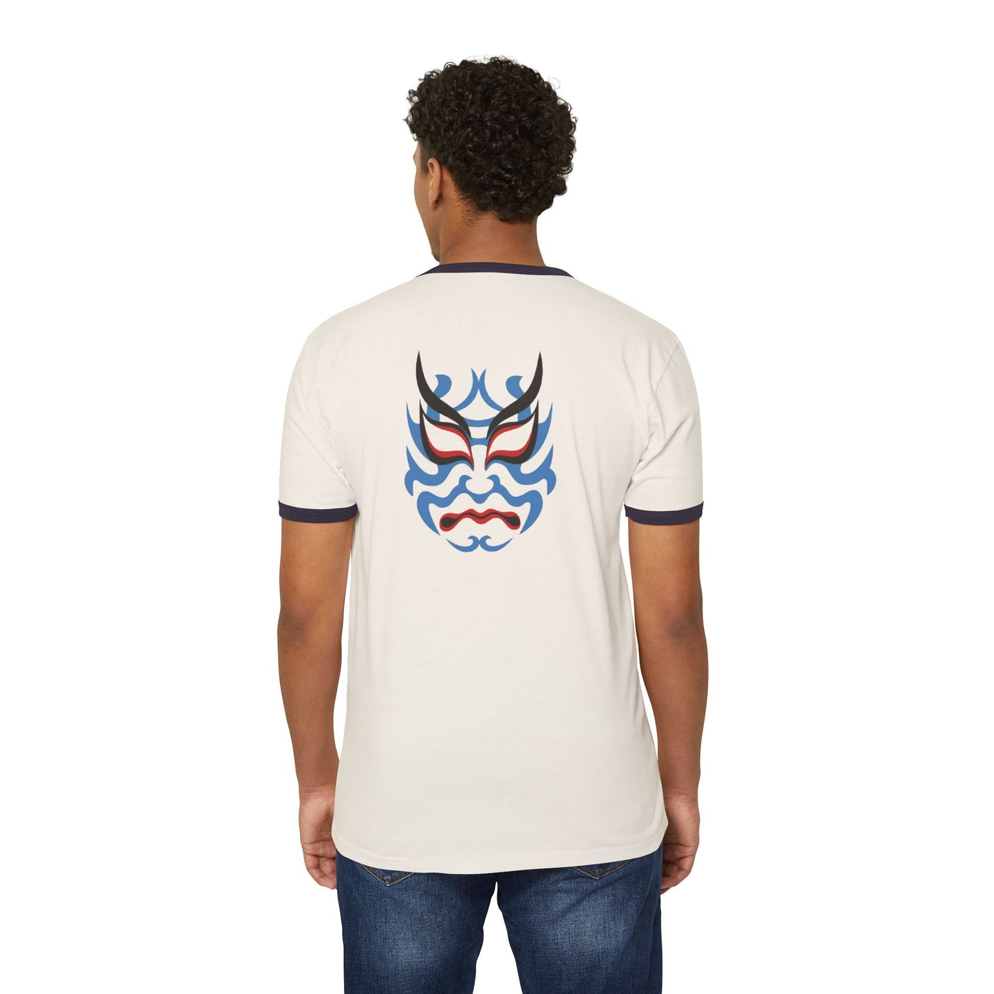 Von Phreak Kabuki Colorful Mask Ringer T-Shirt