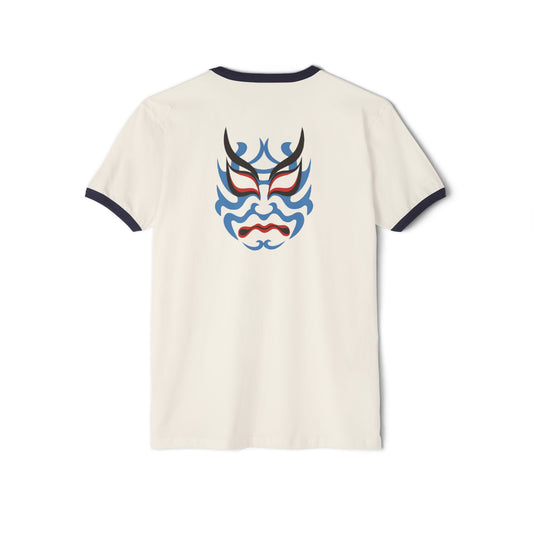Von Phreak Kabuki Colorful Mask Ringer T-Shirt
