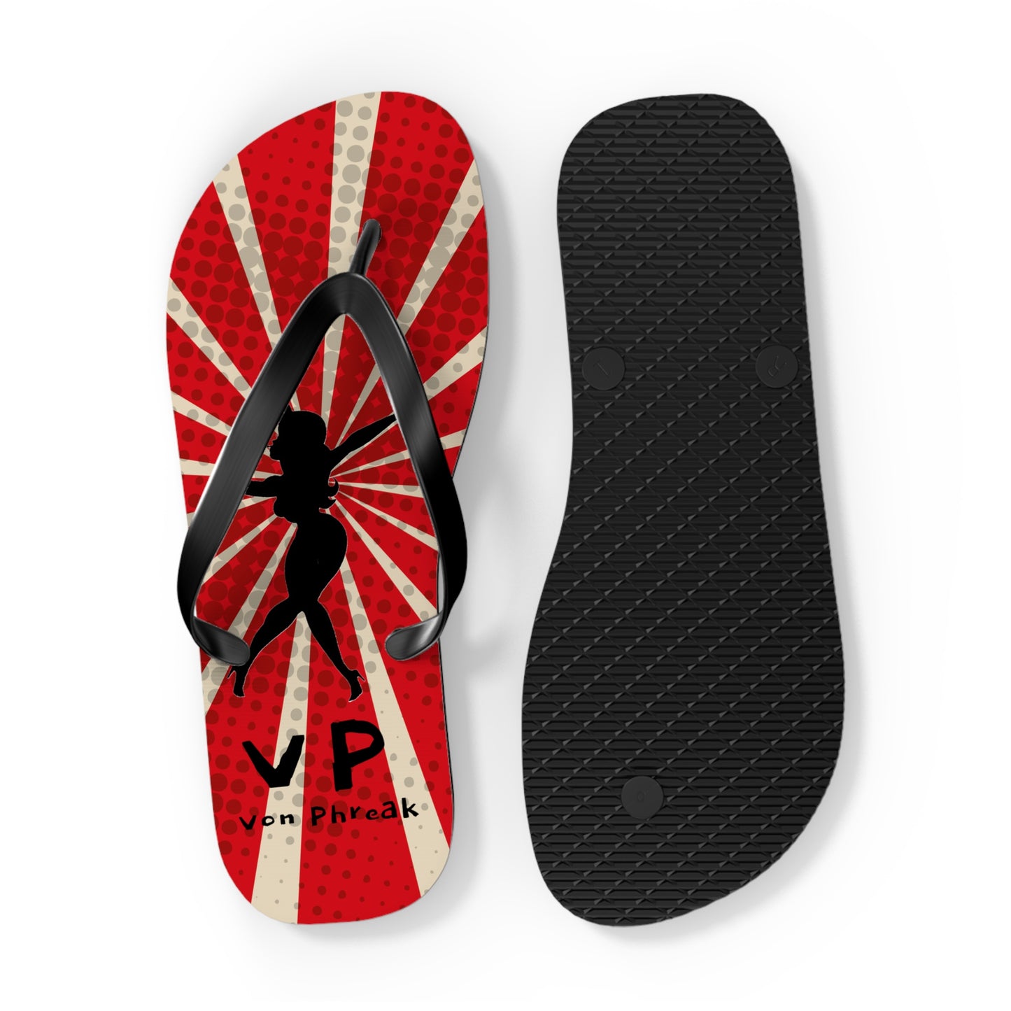 Vintage Mud-Flap Girl Style Flip Flops - Perfect for Summer Beach Days (MTO)