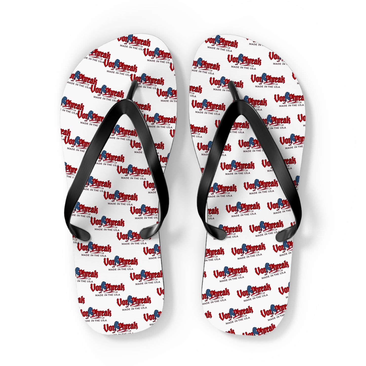 Von Phreak USA Mud Flap Flip Flops for Summer Fun - Perfect for Beach Days & Pool Parties (MTO)