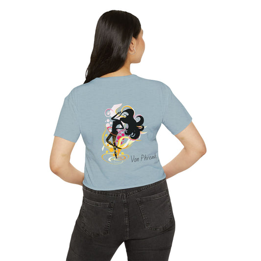 Von Phreak Stylish Women's Baby Tee with Chic Summer Design, Feminine Shirt, Cute Summer Wear, Gift for Her, Trendy Casual Top (MTO)