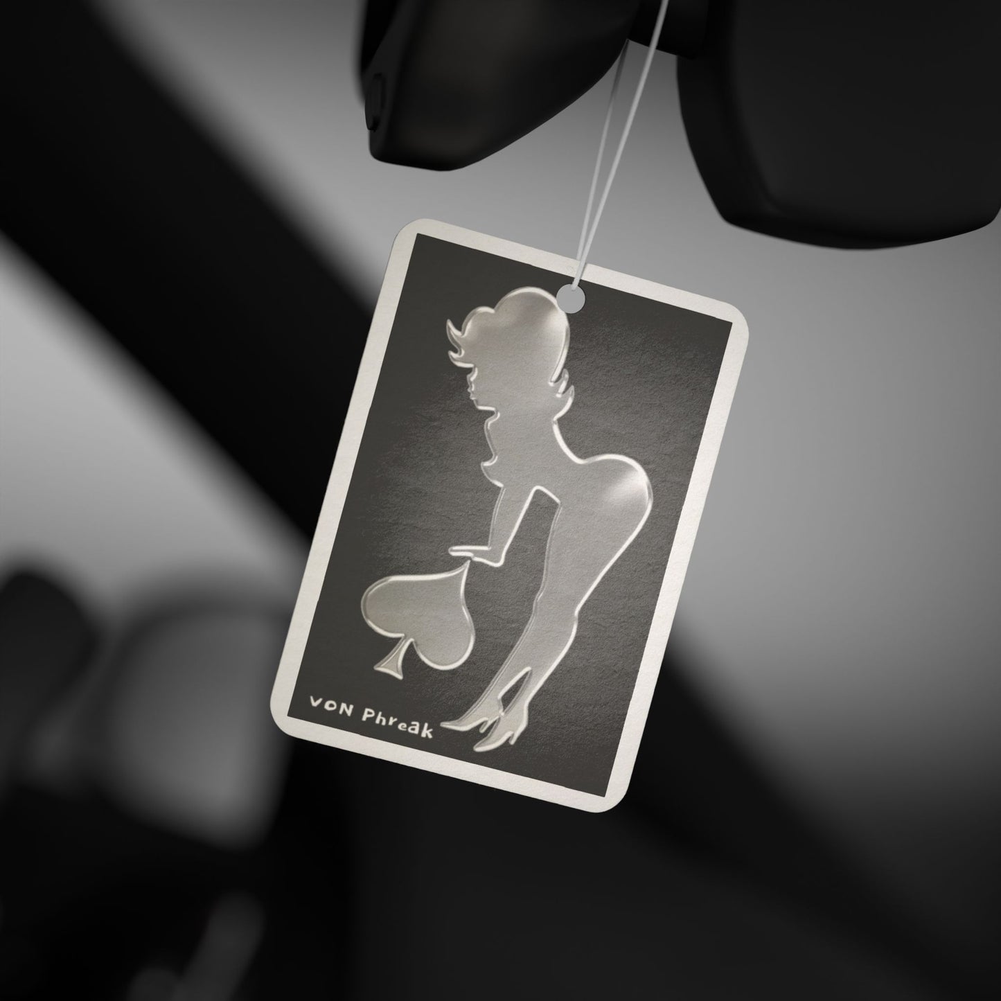 Car Air Freshener - Pin-Up Silhouette Retro Glam Décor & Scent by Von Phreak