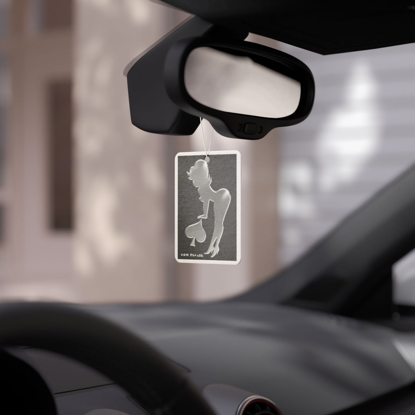Car Air Freshener - Pin-Up Silhouette Retro Glam Décor & Scent by Von Phreak