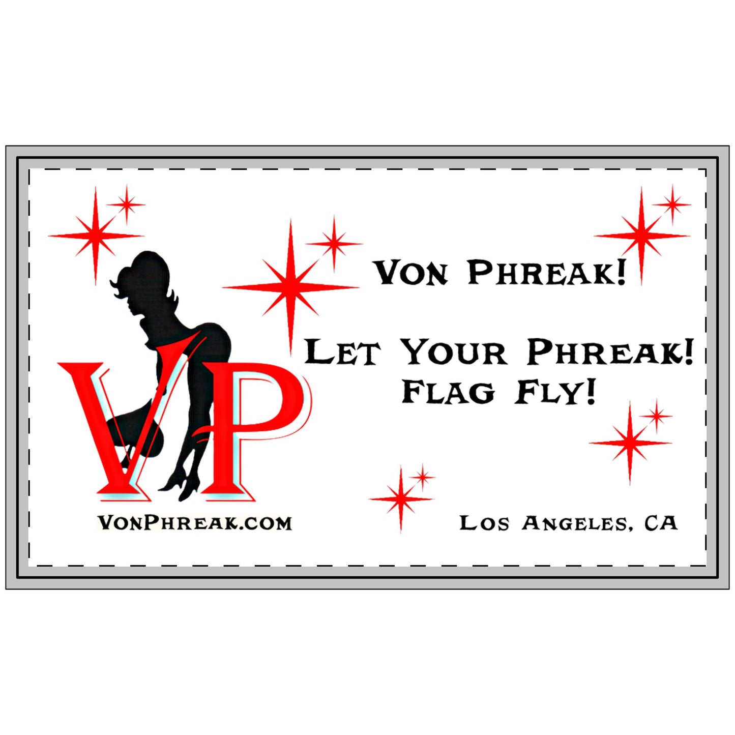 Custom Polyester Doormat - 'Let Your Phreak! Flag Fly!' - Unique Home Décor