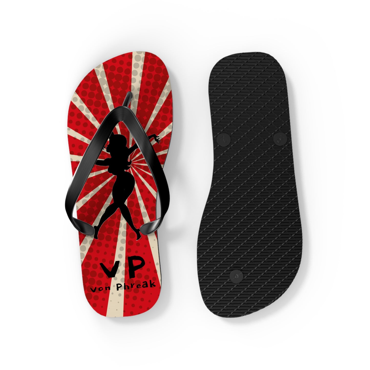 Vintage Mud-Flap Girl Style Flip Flops - Perfect for Summer Beach Days (MTO)