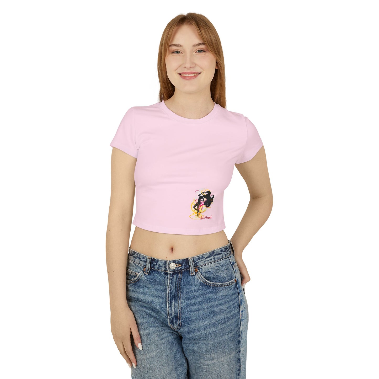 Stylish Women's Baby Tee with Chic Design, Feminine Shirt, Cute Summer Wear, Gift for Her, Trendy Casual Top