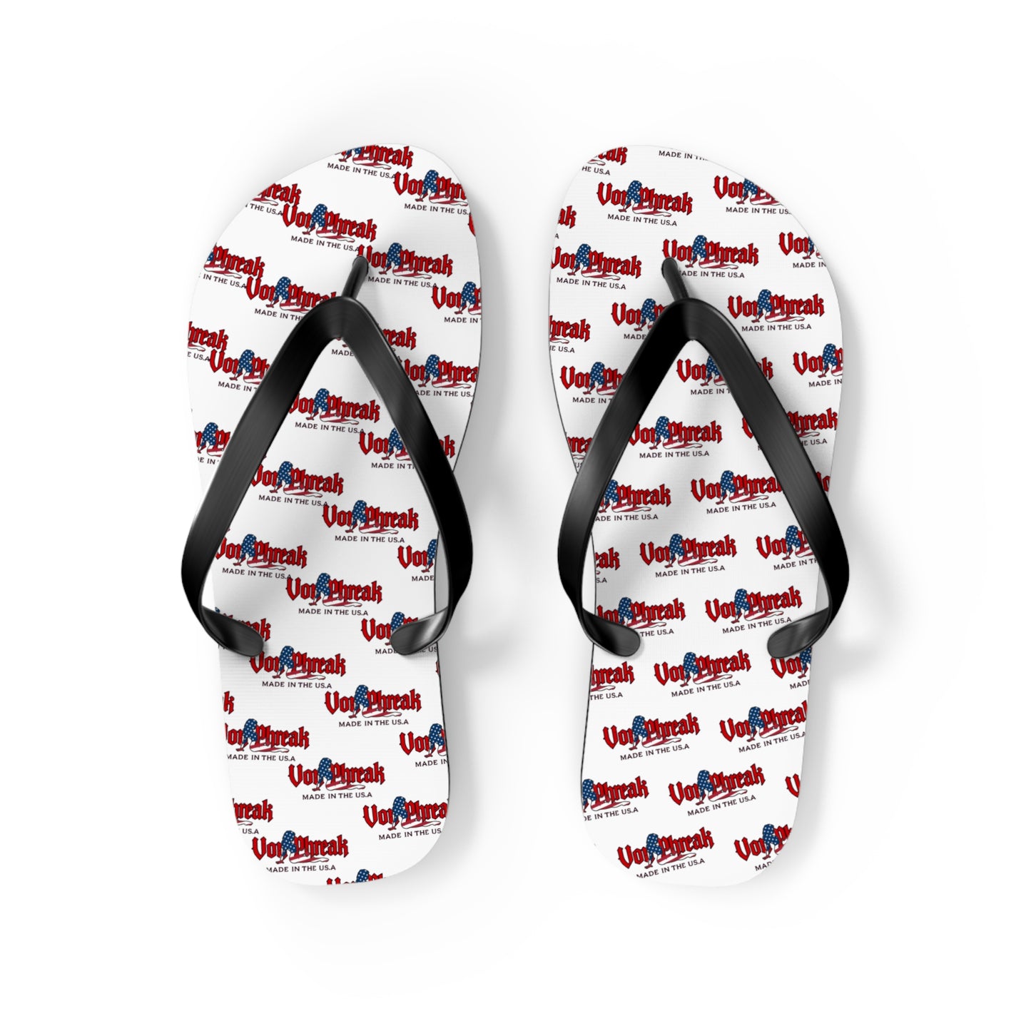 Von Phreak USA Mud Flap Flip Flops for Summer Fun - Perfect for Beach Days & Pool Parties (MTO)