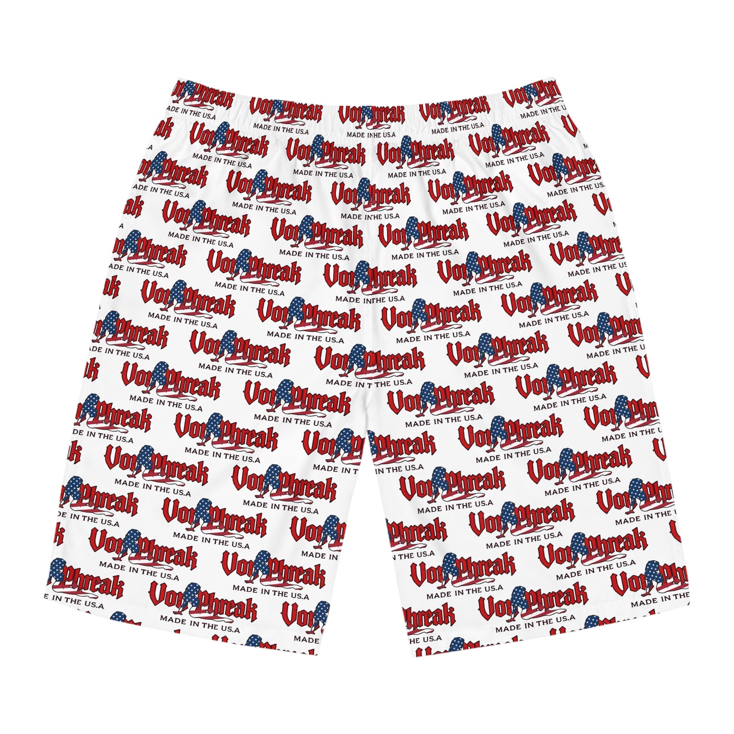 Patriotic Men's Board Shorts - Summer Beachwear (MTO)