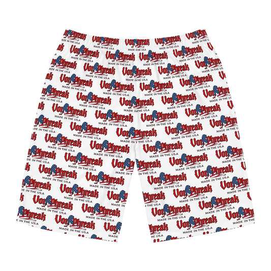 Patriotic Men's Board Shorts - Summer Beachwear (MTO)