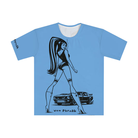 Vintage Pinup & Muscle Car Graphic T-Shirt — 'von Phreak' Streetwear Tee