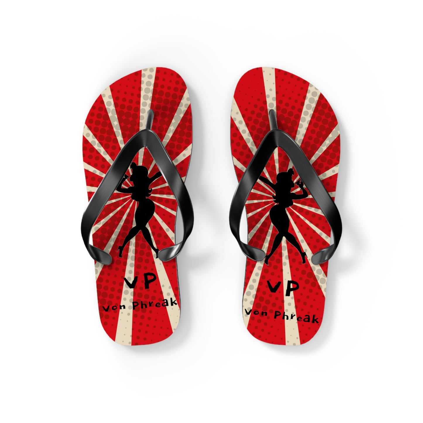 Vintage Mud-Flap Girl Style Flip Flops - Perfect for Summer Beach Days (MTO)