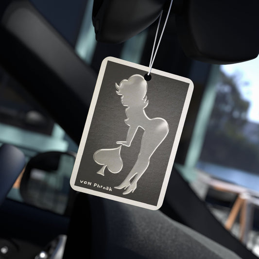Car Air Freshener - Pin-Up Silhouette Retro Glam Décor & Scent by Von Phreak