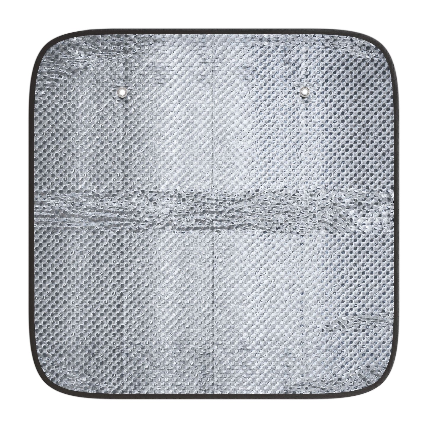 Silver & Black Car Sun Shades - Mud Flap Girls Silhouette Design - Stylish Auto Accessories by Von Phreak