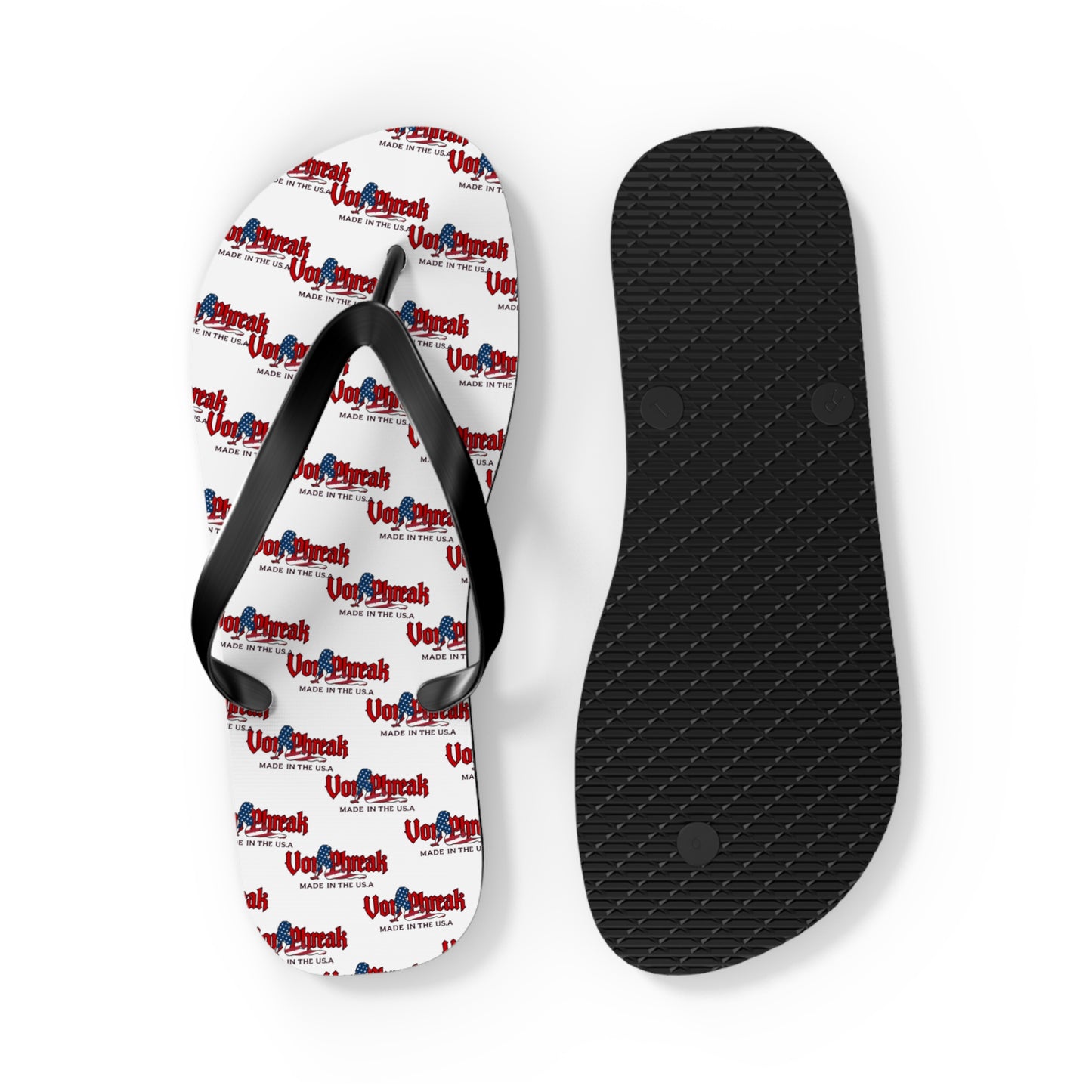 Von Phreak USA Mud Flap Flip Flops for Summer Fun - Perfect for Beach Days & Pool Parties (MTO)