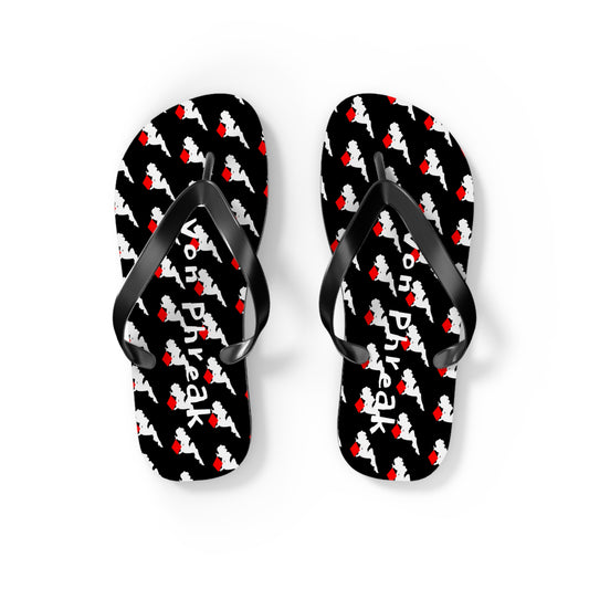 Red Diamond Mud-Flap Girl Trendy Summer Flip Flops - Fun & Stylish Footwear for Beach Days (MTO)