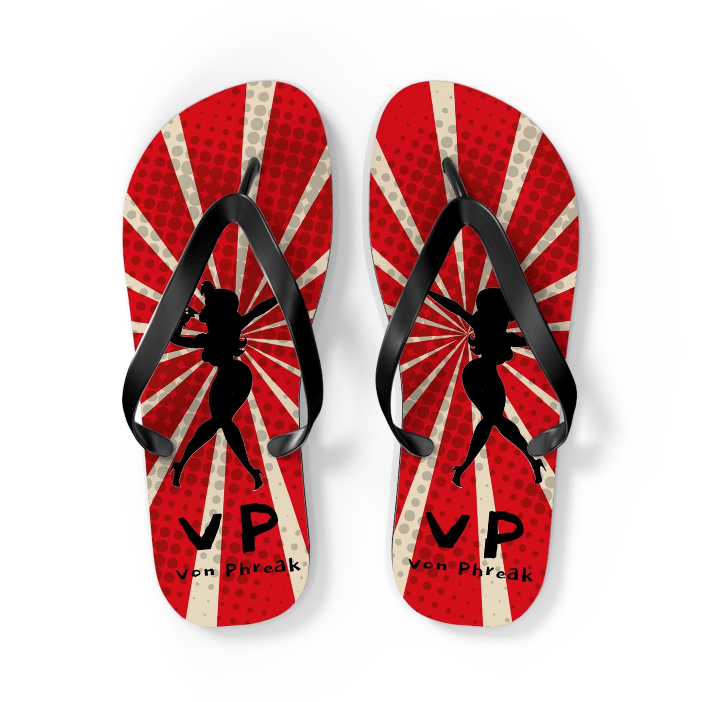 Vintage Mud-Flap Girl Style Flip Flops - Perfect for Summer Beach Days (MTO)