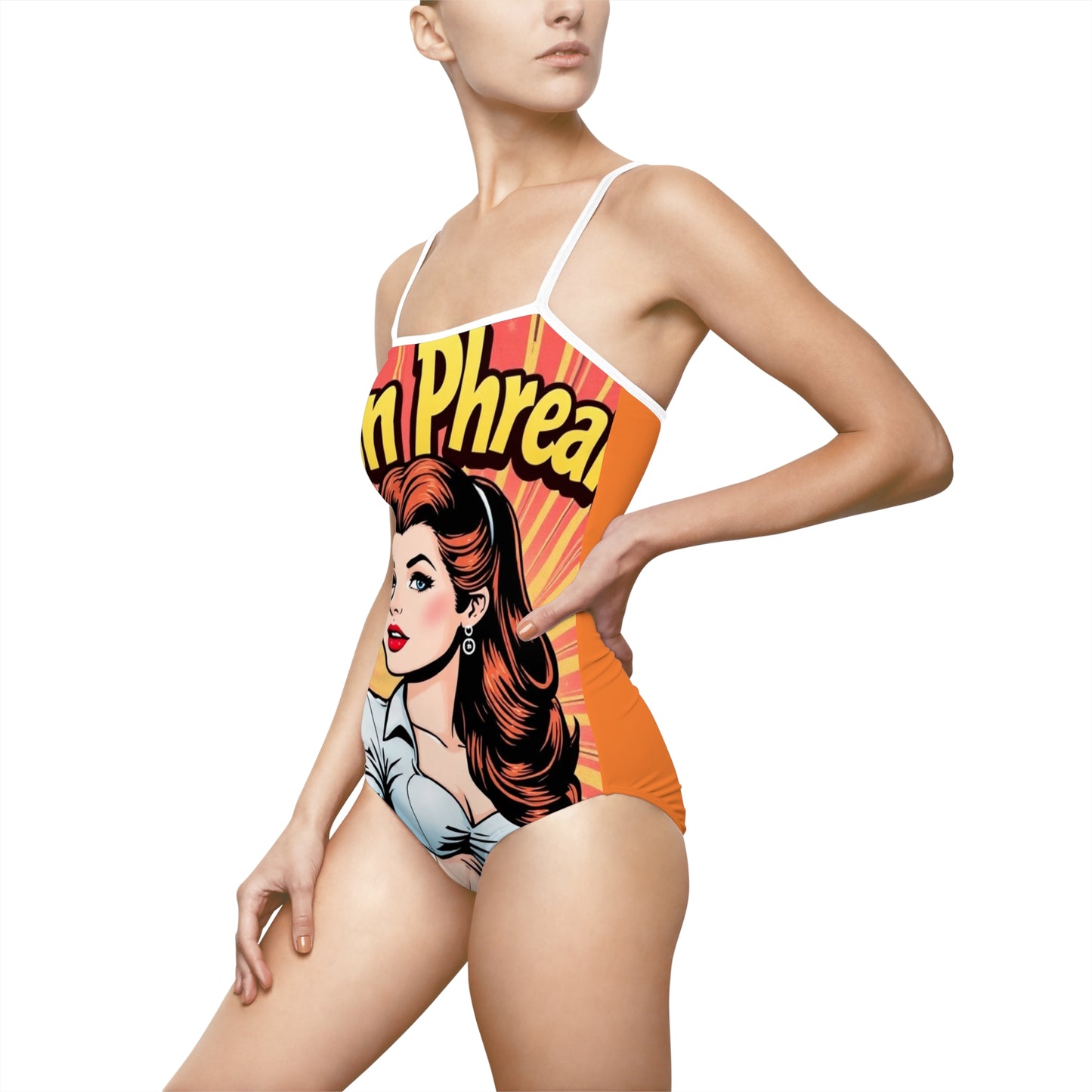 Retro Pop Art Women's One-Piece Swimsuit - Beach & Pool Ready (MTO)