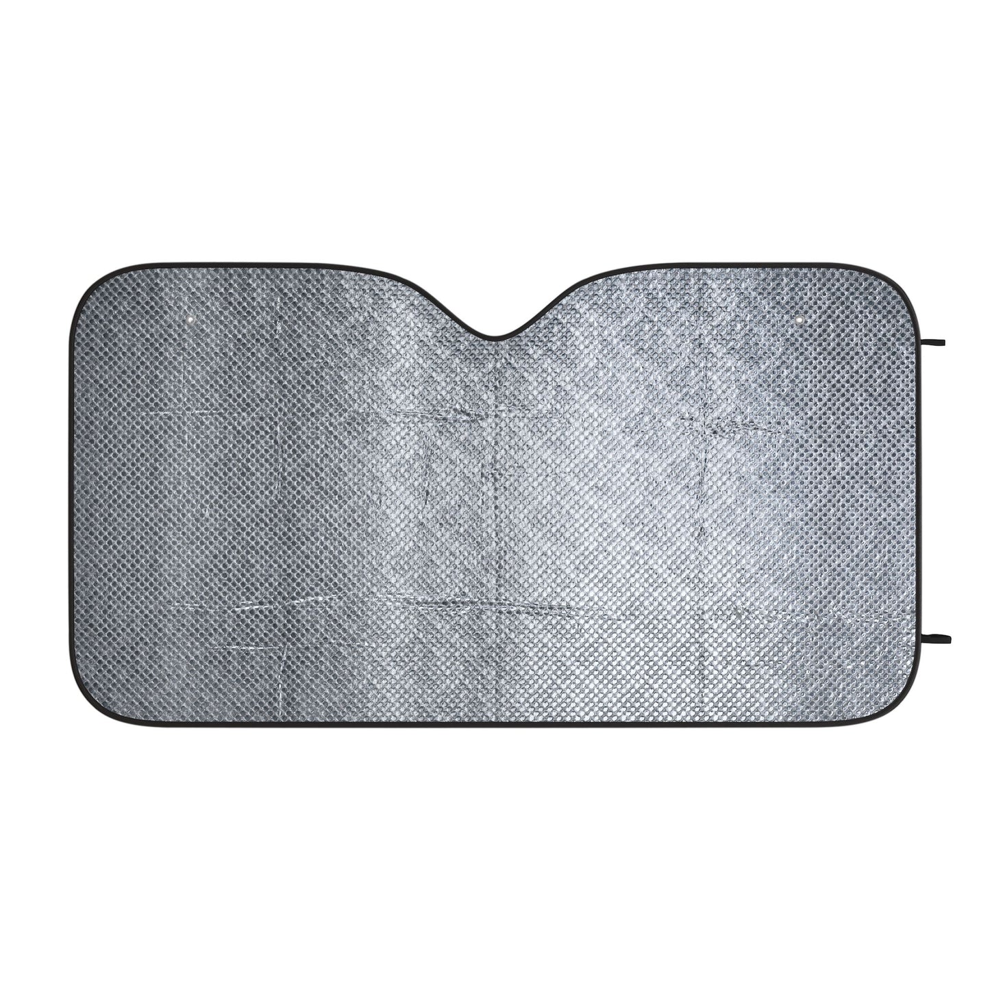 Silver & Black Car Sun Shades - Mud Flap Girls Silhouette Design - Stylish Auto Accessories by Von Phreak