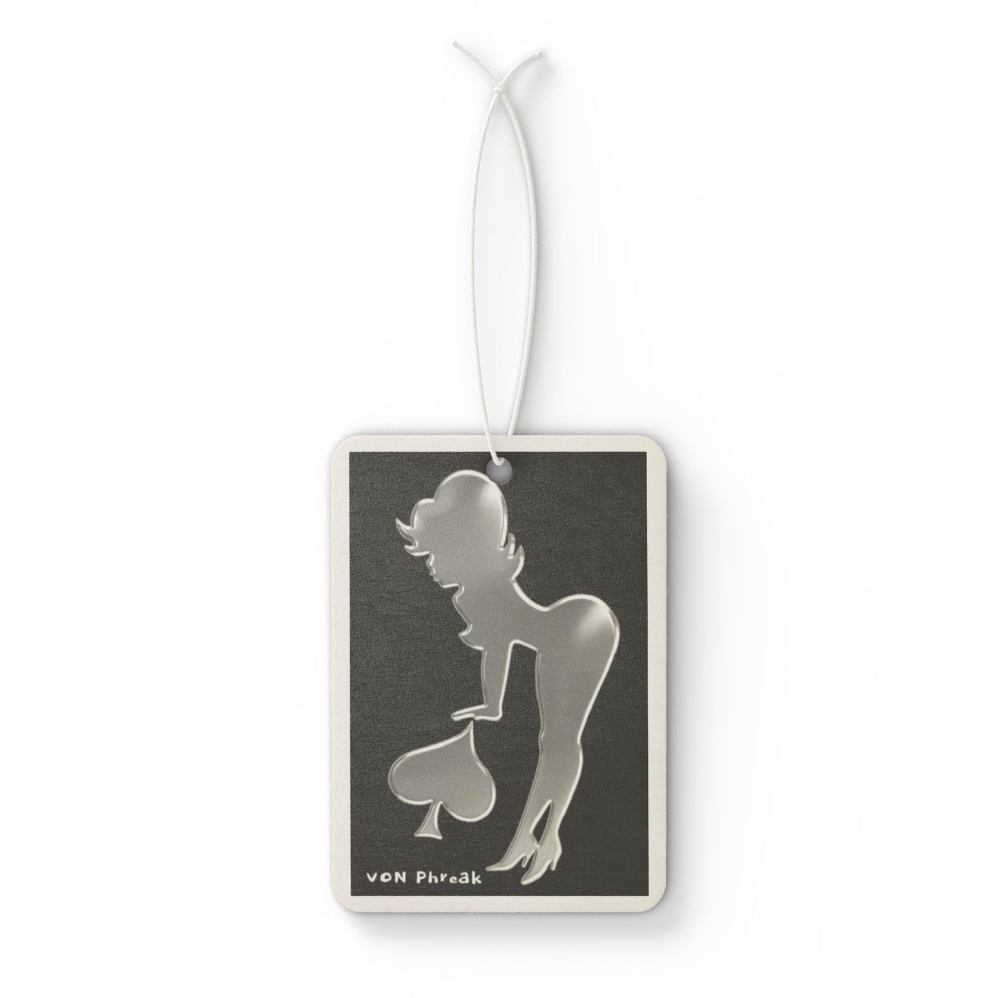 Car Air Freshener - Pin-Up Silhouette Retro Glam Décor & Scent by Von Phreak