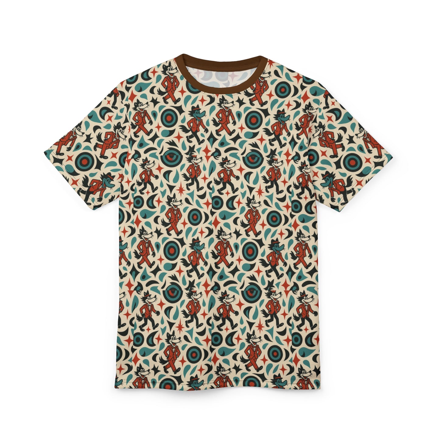 Colorful Wolfie Tee by Von Phreak -  Cut & Sew