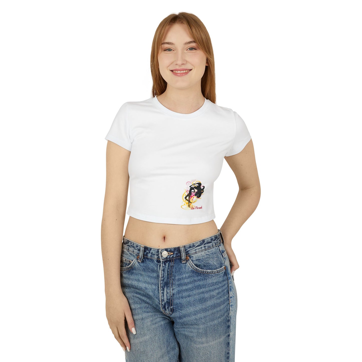 Stylish Women's Baby Tee with Chic Design, Feminine Shirt, Cute Summer Wear, Gift for Her, Trendy Casual Top