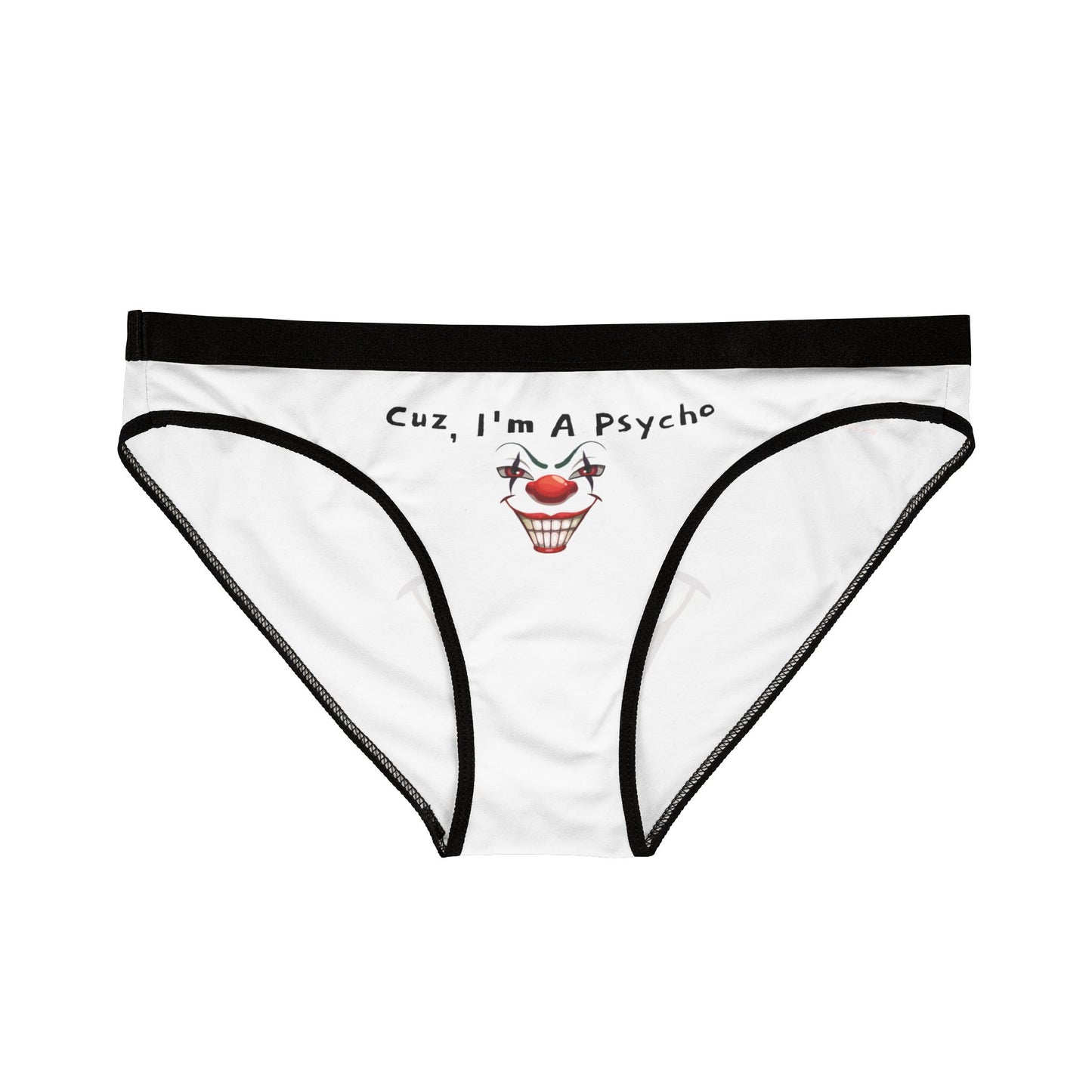 Psycho Clown Women's Underwear, Fun Panties, Quirky Loungewear, Unique Gifts, Novelty Undergarments
