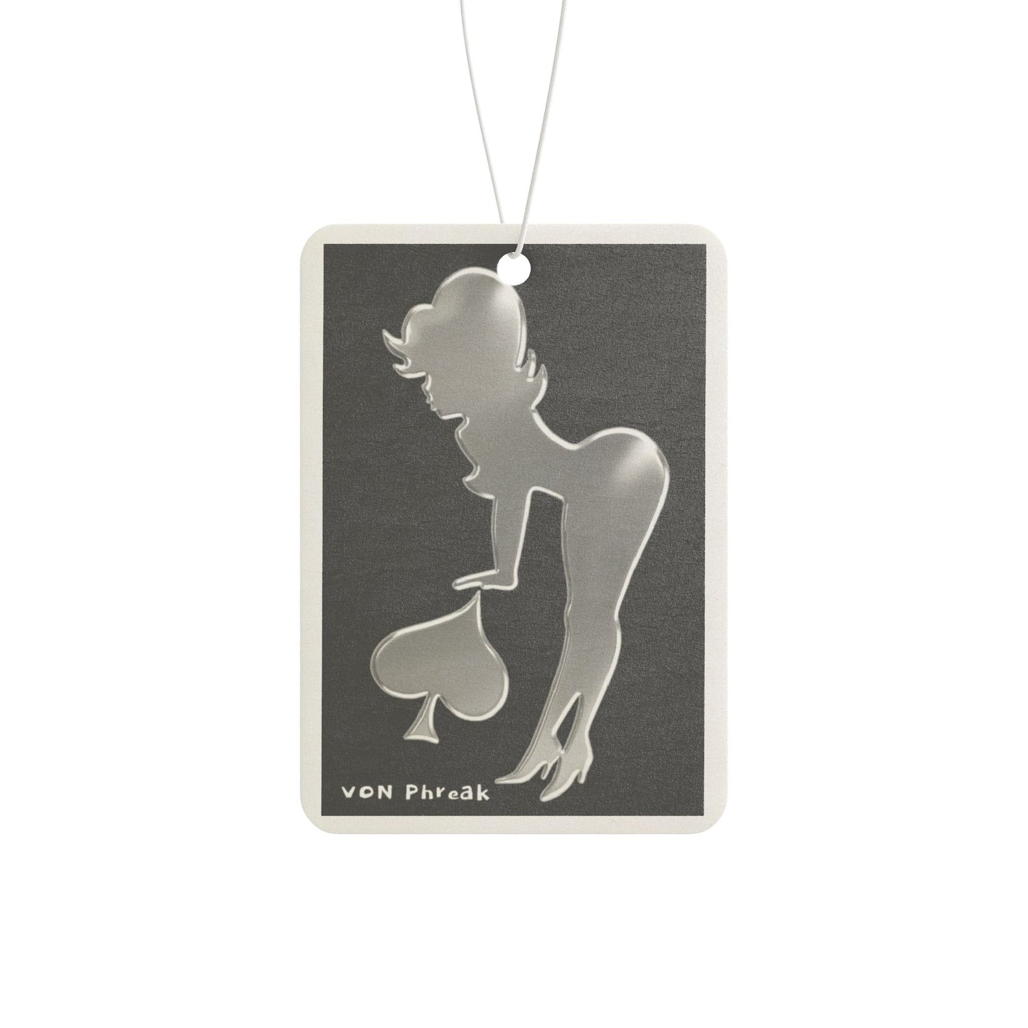 Car Air Freshener - Pin-Up Silhouette Retro Glam Décor & Scent by Von Phreak