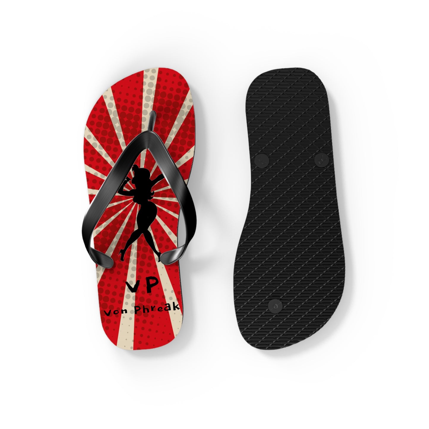 Vintage Mud-Flap Girl Style Flip Flops - Perfect for Summer Beach Days (MTO)