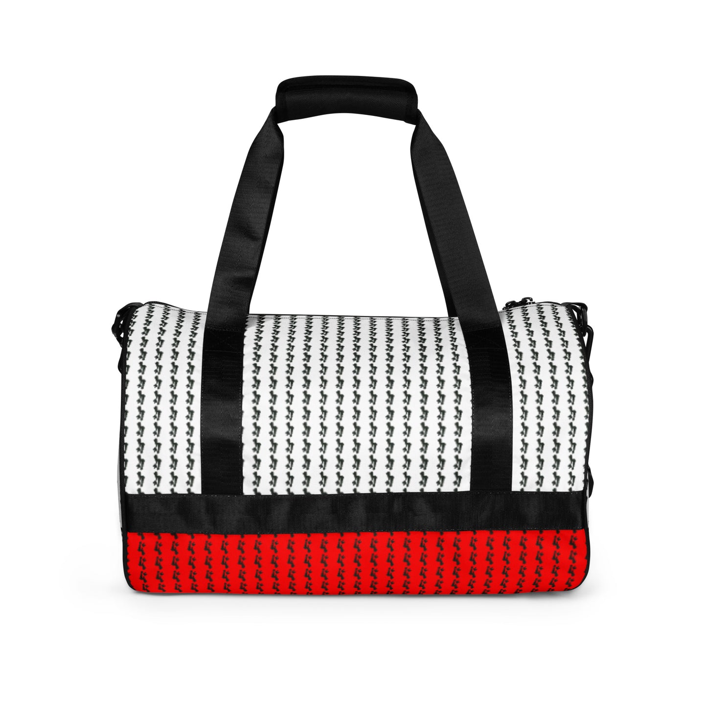VP Red and White Spade Girl All-over print gym bag