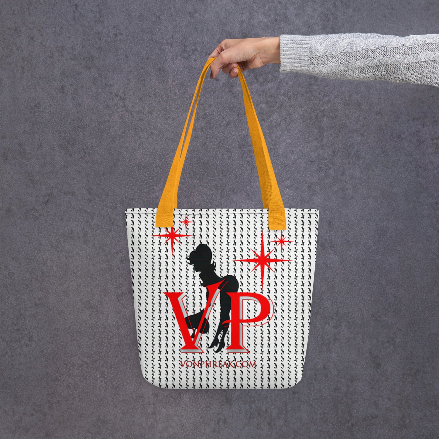 VP Vibe Collection Black & Red Tote bag