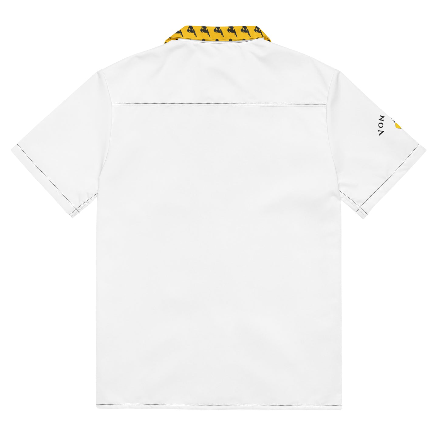 (Made to Order) Von Phreak Diamond Girl Black and Gold button shirt